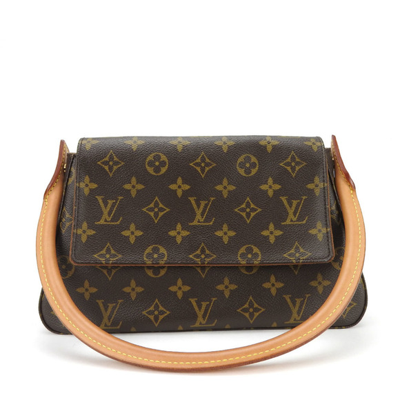 Louis Vuitton Handbags - LOUIS VUITTON Brown Monogram Leather Shoulder Bag